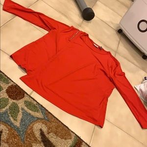 Red Chico’s 3/4 sleeve with zipper and cute bottom